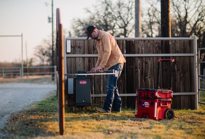 Gate operator installation at Possum Kingdom