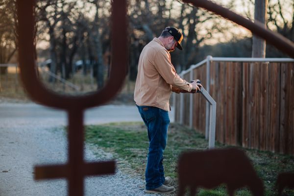 Swing gate operator installation